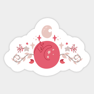 Sleeping kitten Sticker